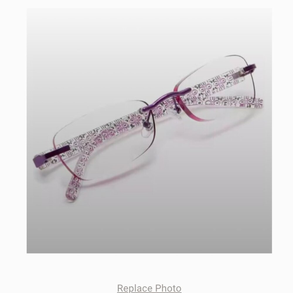 Magnivision Women's Rimless Readers Eye Glasses Daniella +1.25 Purple